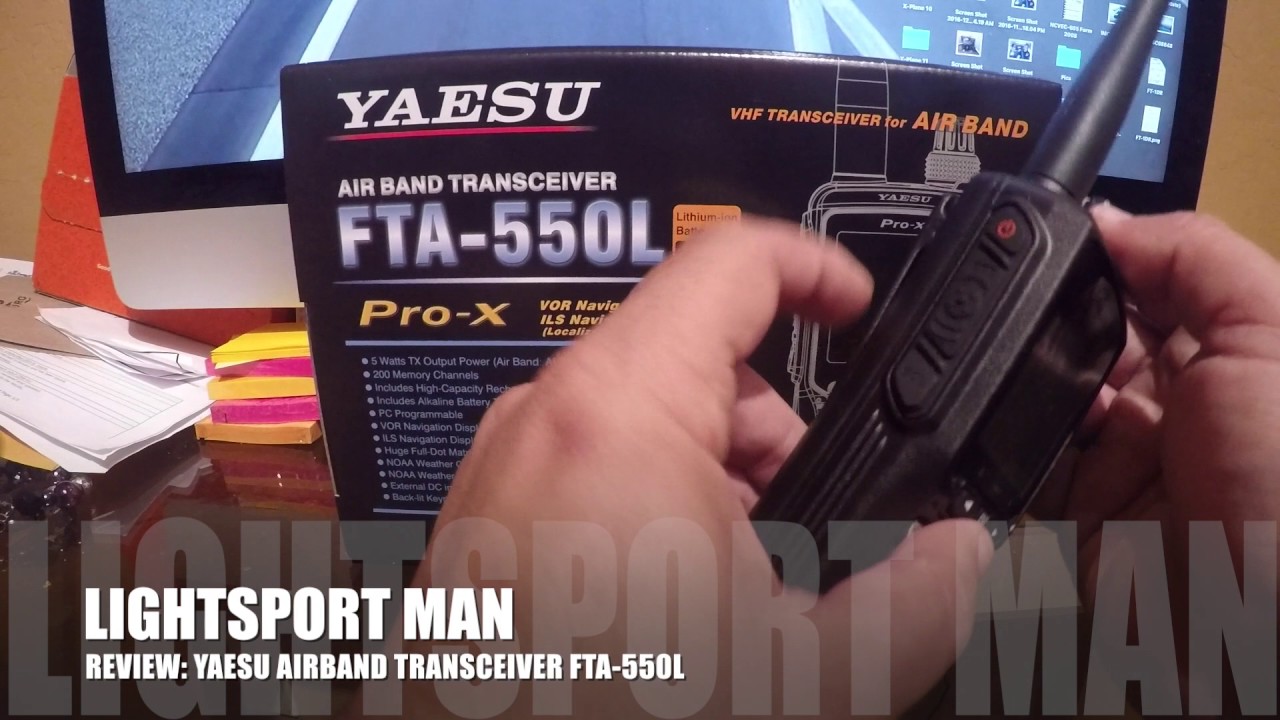 Yaesu FTA-550 AA Pro-X NAV/COM Handheld Aviation Transceiver