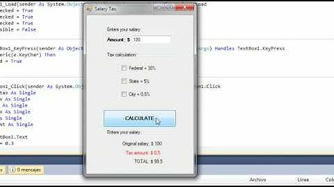 Salary tax | Visual Basic