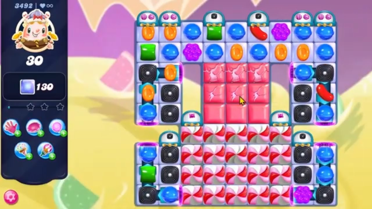 Candy Crush Saga LEVEL 3492 NO BOOSTERS new version