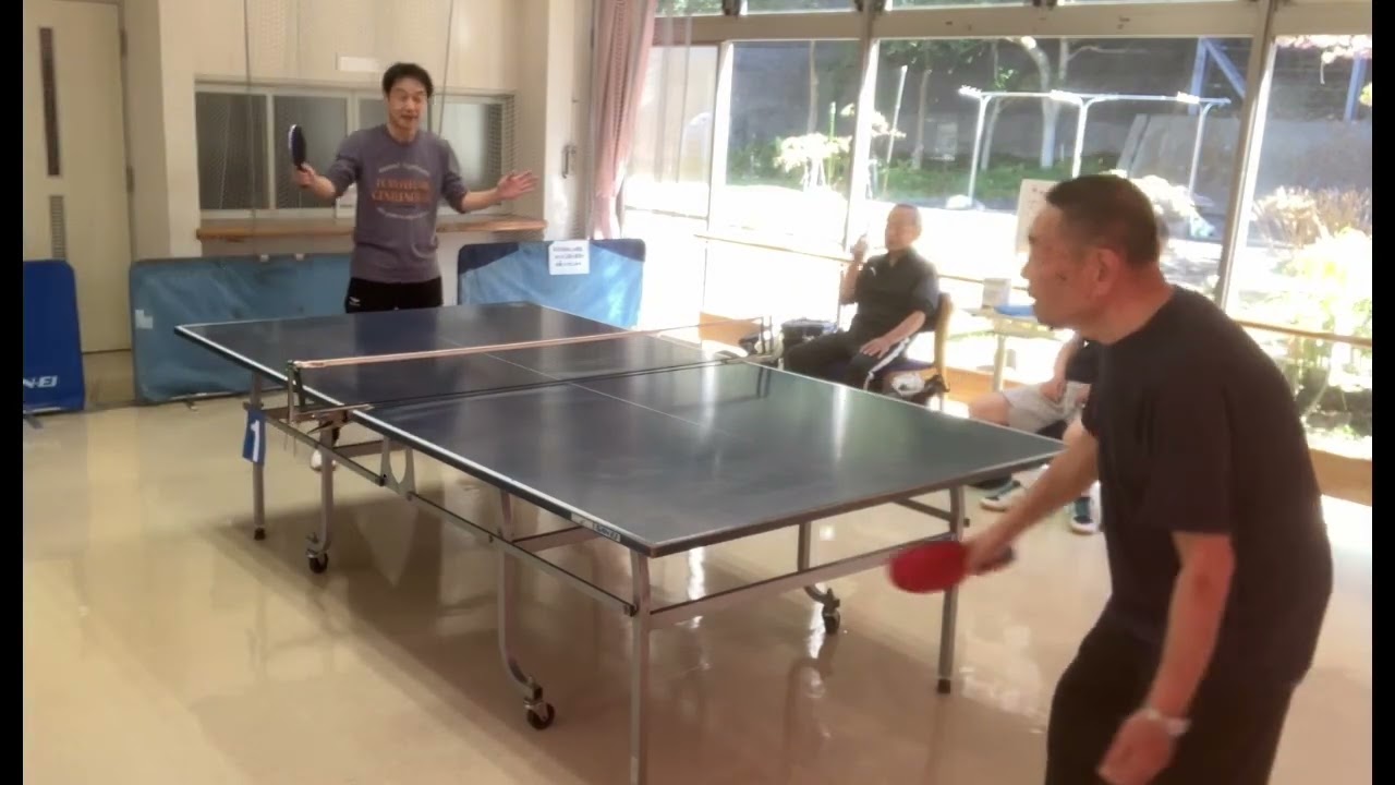 ジジイ卓球！4人ジジイ（4G）の対戦です。