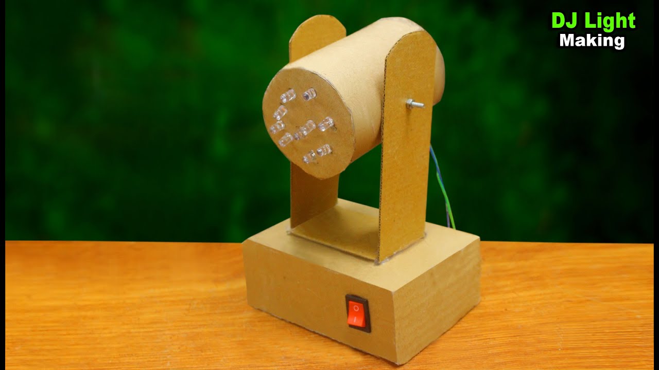 How to make DJ Light at home Using Cardboard - LED DJ Light - Making DJ ...