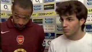 Henry and Fabregas legendary Interview