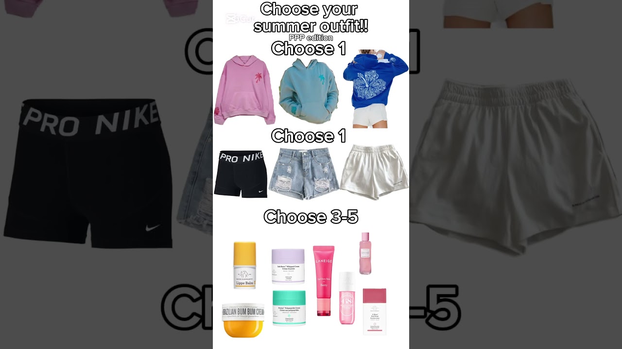 Choose your summer outfit!! Like to claim 🌺 