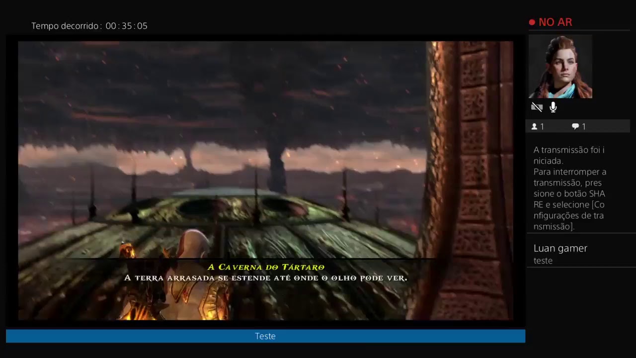 Transmissão ao vivo do PS4 de luangamer560