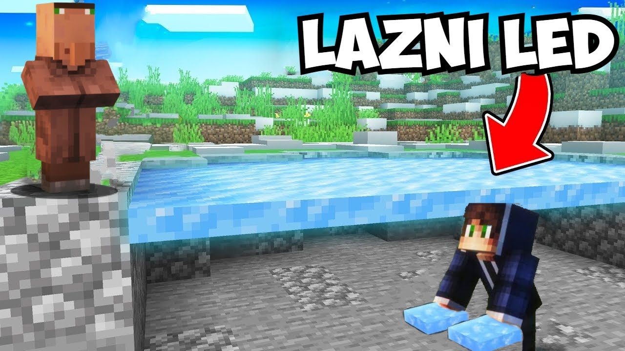 Trolujem Prijatelja sa Tajnim Ledenim Bunkerom u Minecraftu