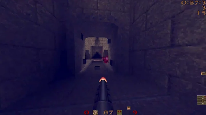 Quake - 3-player Easy 100% of e1m2 by Ryan 'Chambers' Moore, Sphere & Elgu in 0:28