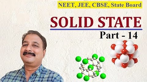 Solid State - 14  (Relation between lattice constant & radius of atom.)