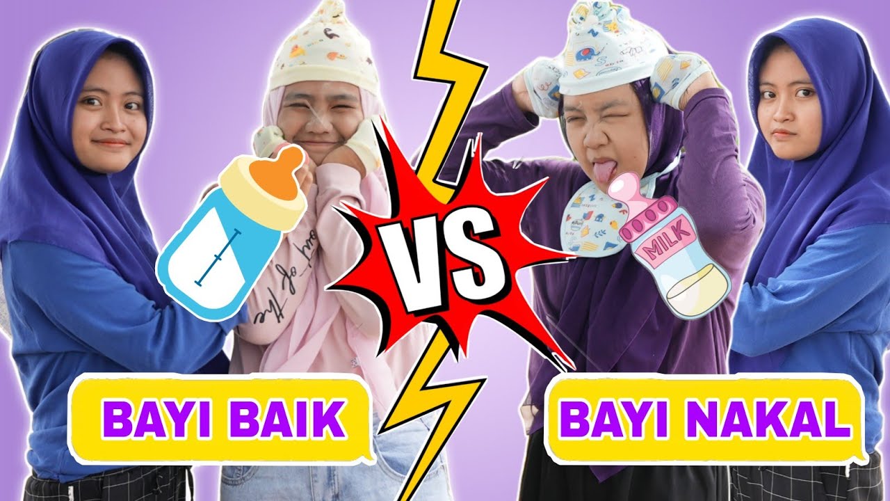 BAYI BAIK VS BAYI NAKAL DI KEHIDUPAN SEHARI-HARI | PART 1 | DRAMA PARODI LUCU | CHIKAKU FAMILY