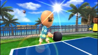 going pro in every sport on wii sports resort - return challenge table tennis