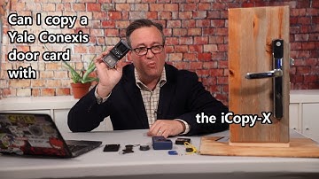 Using the iCopy-X  to copy the RFID card for the Yale Conexis series of locks.