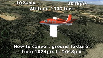 Microsoft Flight Simulator X : How to convert ground texture from 1024pix to 2048pix