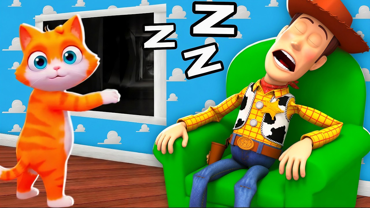 Cat Escapes EVIL TOYSTORY!