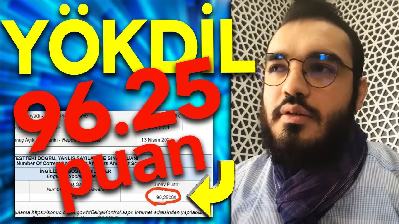 YÖKDİL Sınavından 96.25 Puanı Nasıl Aldı? - Öğrenci Videosu -