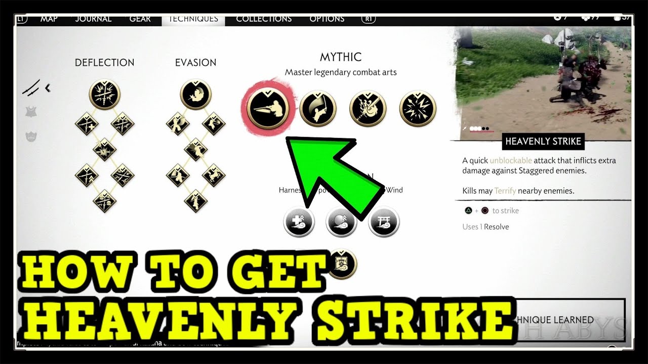 Ghost of Tsushima How to Get Heavenly Strike Legendary Combat Art