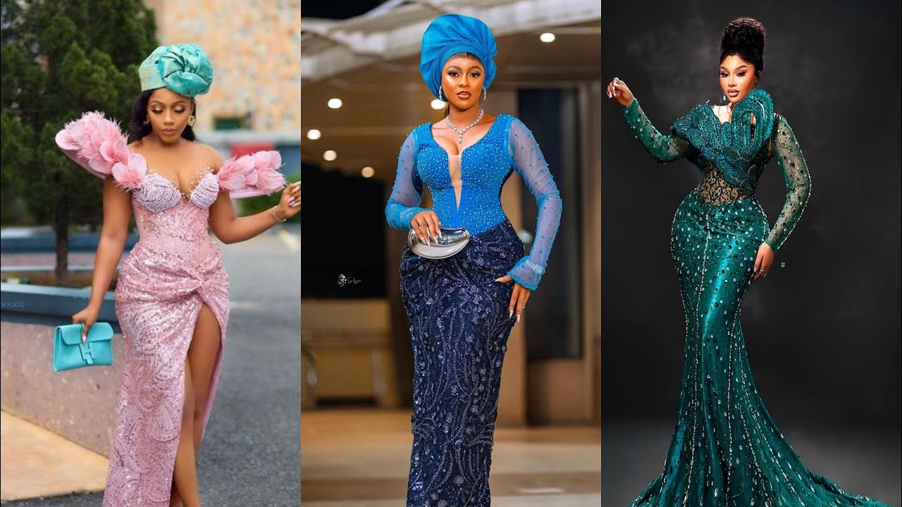 Shop latest lace long gown 2025