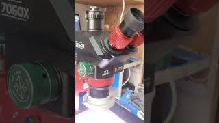 YCS 7060X 7.0-60X Wide Angle Synchronous Zoom Trinocular Stereo Microscope