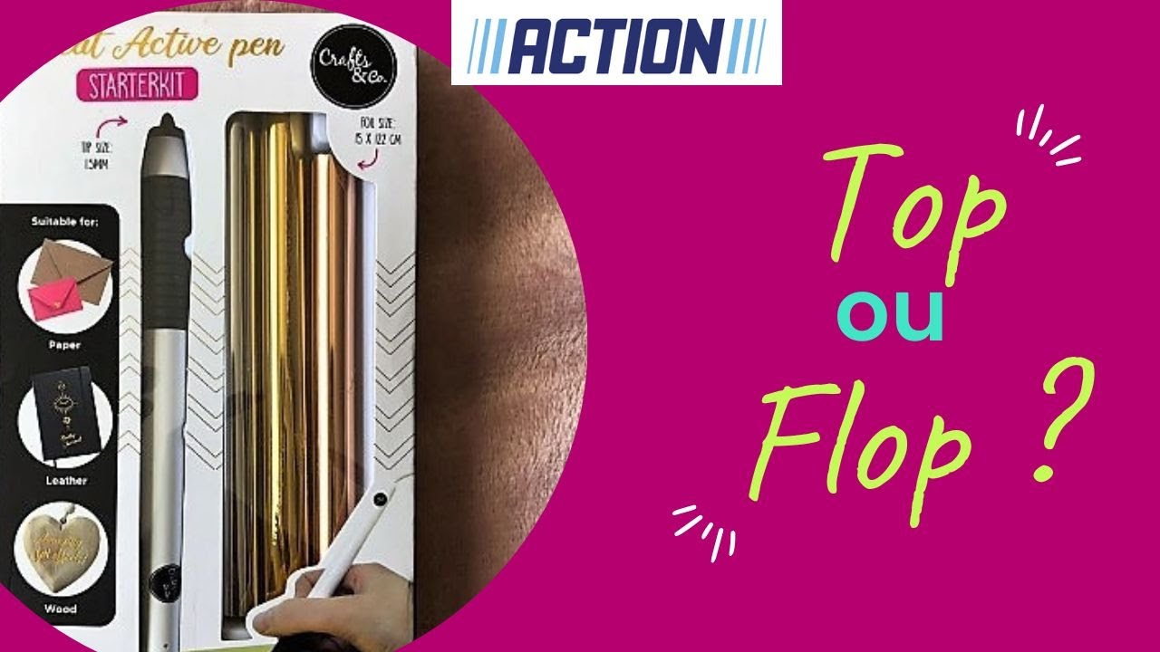 Test produit Action : le heat active pen crafts&co pour foiler,  top ou flop ?