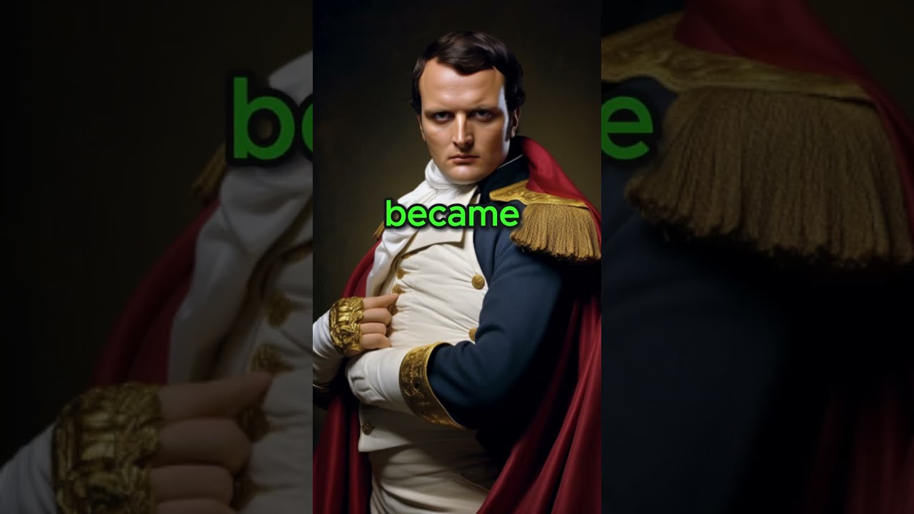 Why did Napoleon pose with his hand? 
