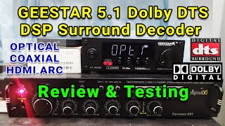 Geestar Audio Dolby DTS DSP Decoder Review and Testing in Malayalam | 5.1 Surround Audio Testing