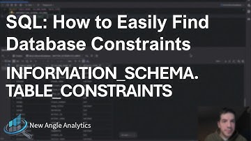 Find Primary Keys and Foreign Keys in SQL | INFORMATION_SCHEMA.TABLE_CONSTRAINTS Explained
