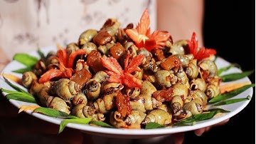 Cách làm Ốc Cà Na xào tỏi ớt thịt ốc giòn cực ngon