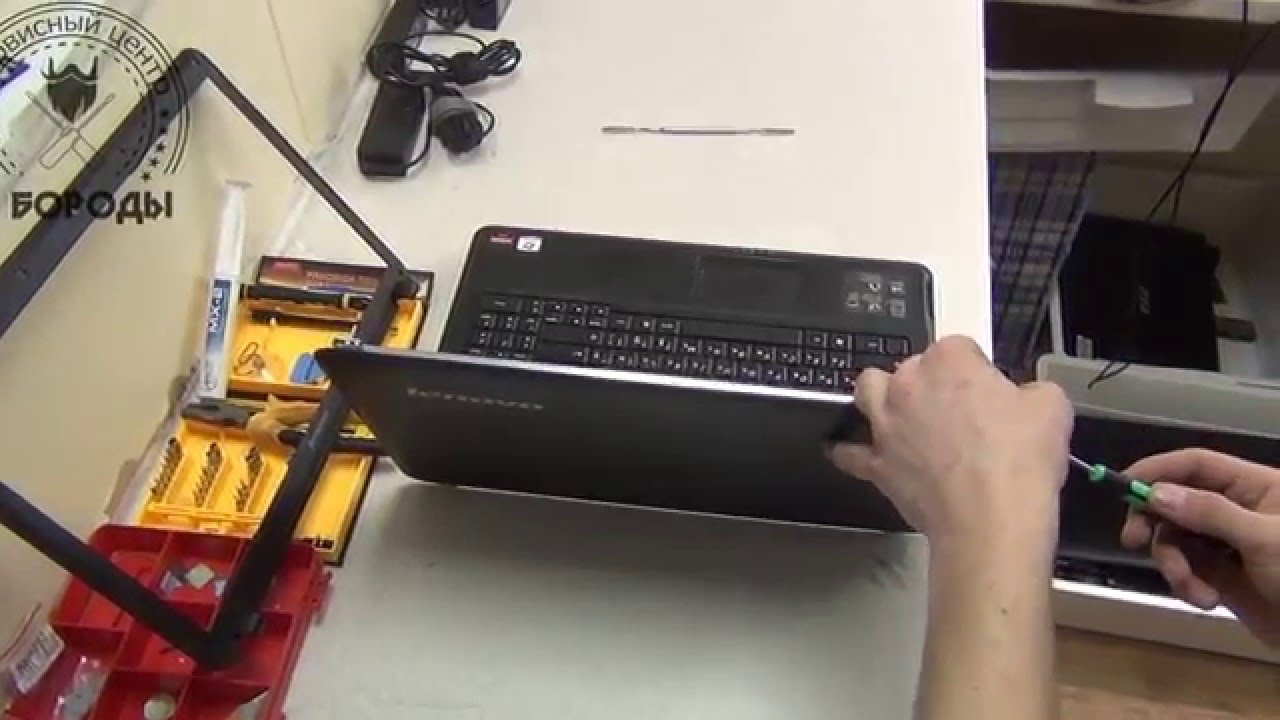 замена матрицы ноутбука Lenovo G555 - YouTube