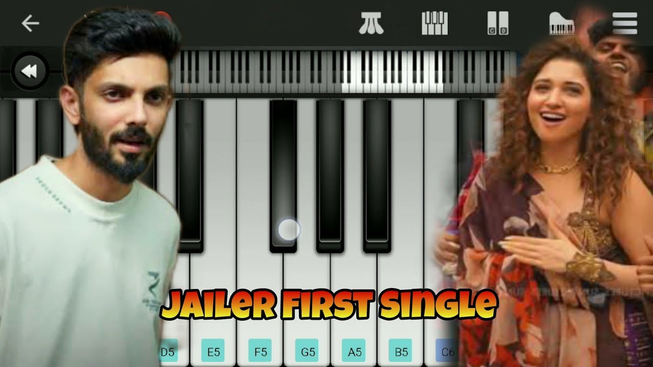 Jailer First Single Promo | Kaavaalaa | Easy Piano Tutorial