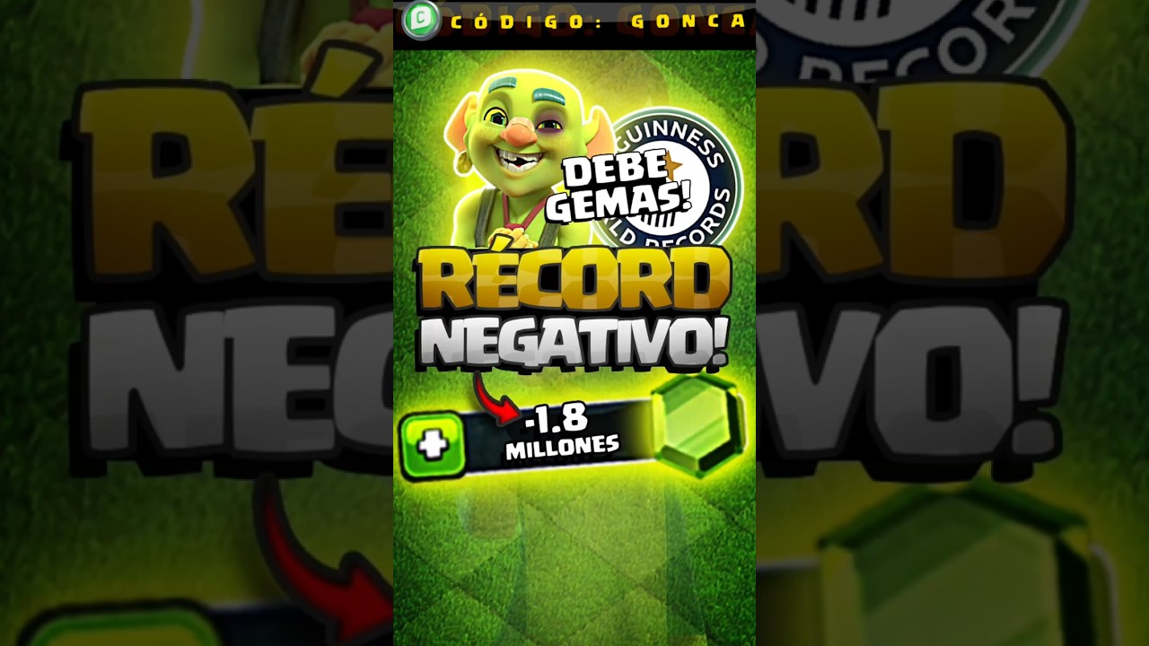 El jugador con 1.800.000 gemas negativas en Clash of Clans