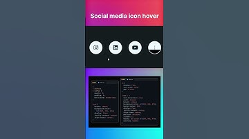 Responsive Social media icon hover using html & css | social media icon