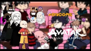 FANDOMS REACT TO // AANG // ATLA // WIP!!!! (0.50x speed!)
