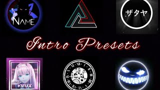 BEST INTRO AND LOGO PRESETS PART 4 || ALIGHT MOTION