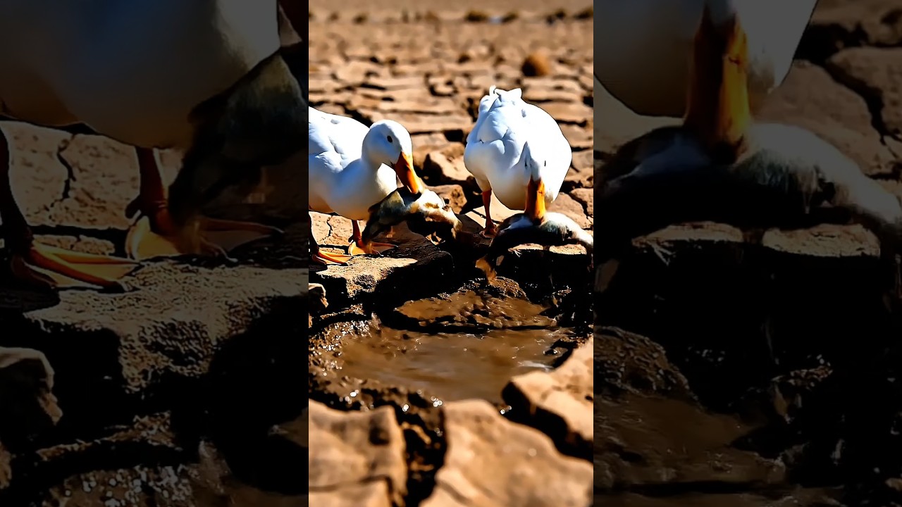 Ducks Save Two Fish 🦆🐟 | A Small Act of Kindness