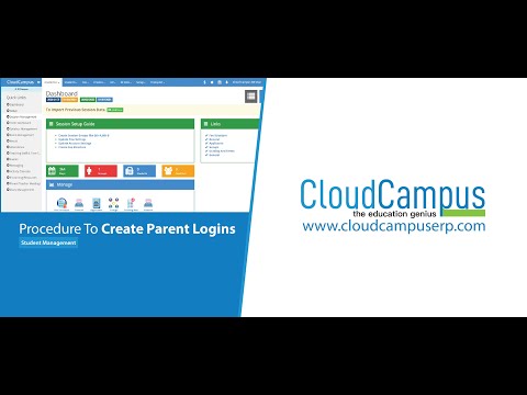 Procedure To Create Parents Login In Cloud Campus ERP.