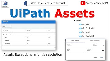 UiPath Assets in Orchestrator | UiPath Orchestrator Tutorial | UiPath RPA