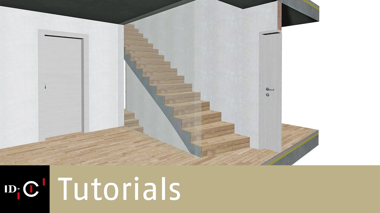 ARCHICAD Tutorial: Gerade Treppe mit schrägem Antritt ...