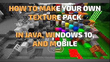 How to make your own Texture Pack In Minecraft Bedrock & Java (EASIEST WAY)