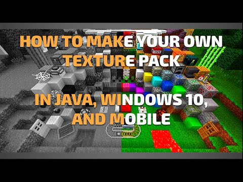 Wie Sie Ihre eigene Texture Pack In Mine Bedrock & Java (einfachste Weg) machen