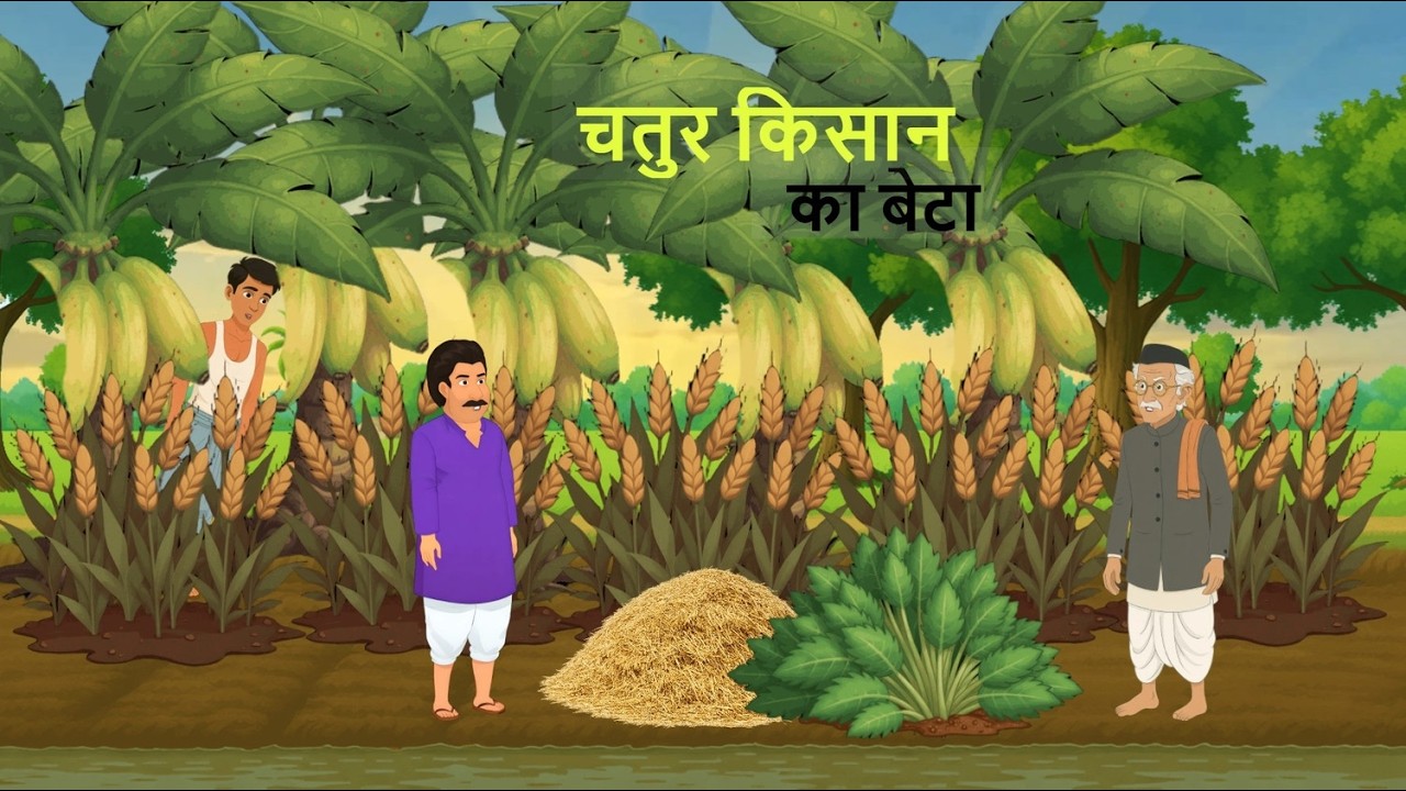 चतुर किसान का बेटा | CHATUR KISAN KA BETA | HINDI KAHANIYAN | MORAL STORIES | KAHANI | CARTOON 