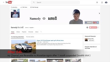 Re-Enable Monetization After Account Suspended 2016