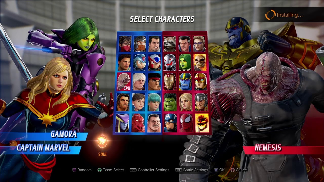 MARVEL VS CAPCOM INFINITE:Offline Gameplay [GAMORA & Cpt. MARVEL] - YouTube