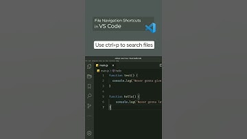 File Navigation Shortcuts in VS Code #shorts