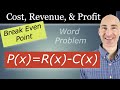 Understanding Cost, Revenue, and Profit Functions