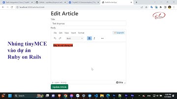 Nhúng tinyMCE vào dự án ruby on rails | dandev