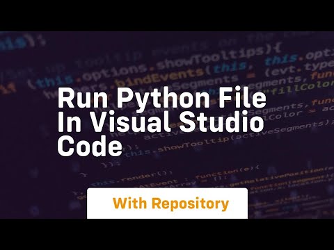 run python file in visual studio code