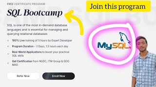 FREE SQL & MySQL Bootcamp: Master Database Management in 3 Days! (Certification)
