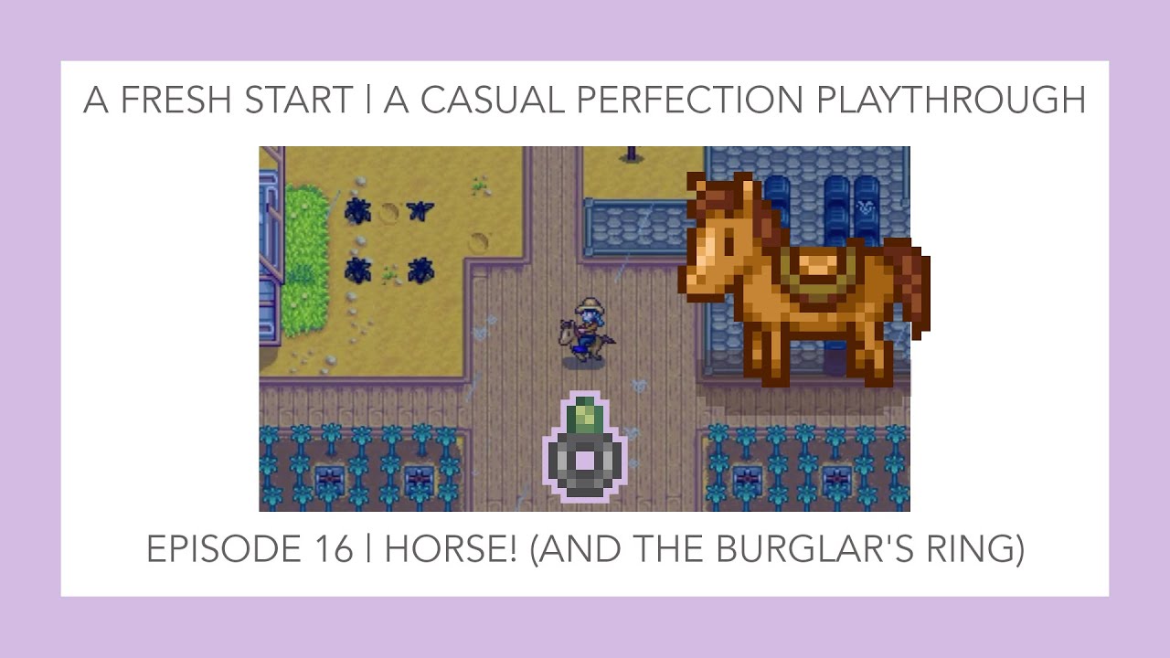 A Min/Max Stardew Valley Perfection Playthrough 16 Horse! (and the