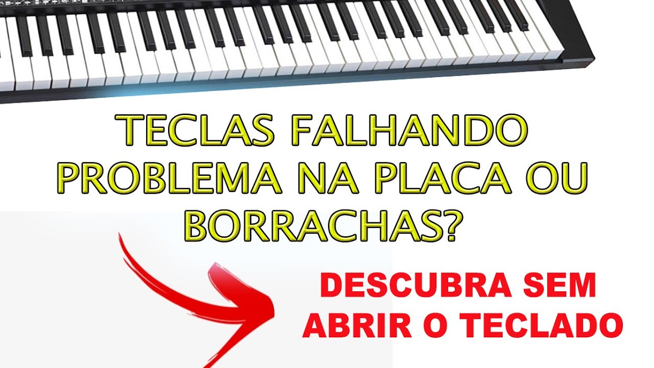 Teclas do Teclado Falhando - Tecla não funciona nos teclados Yamaha Casio Roland Korg Alesis etc