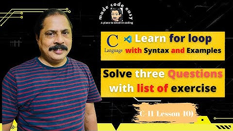 for Loop in C | C Language Tutorials in Hindi