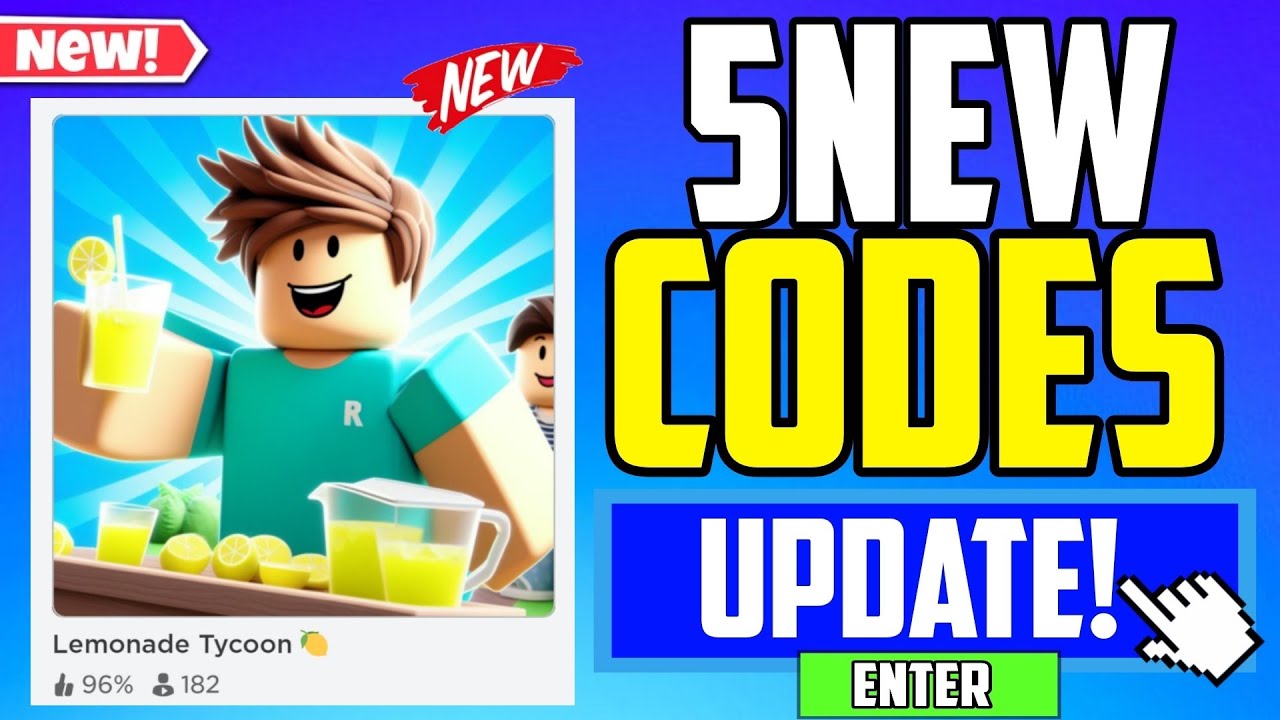 *SECRET UPDATE!* LEMONADE TYCOON CODES YouTube
