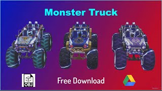 Monster Truck 3D Model in Free Fire | FF 3D Monster Truck vehicle | free fire vehicle 3d truck model screenshot 5